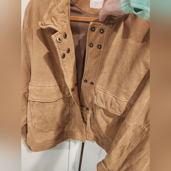 We The Free Suzy Suede Jacket, Camel, 100% leather suede, size XL, NWOT - Picture 8 of 10